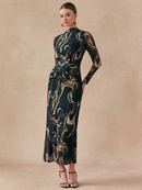 Vestido Longo Casual Feminino Flots