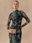 Vestido Longo Casual Feminino Flots