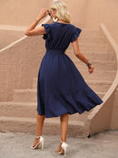 Vestido Curto Decote em V Fille