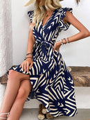 Vestido Curto Decote em V Fille