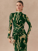 Vestido Longo Casual Feminino Flots